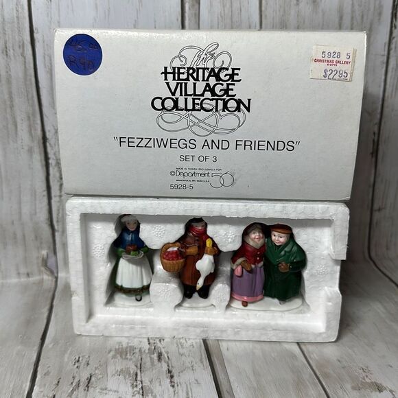 Department 56 Fezziwigs and Friends Set of 3 Mini Figurines ERROR - Picture 1 of 7